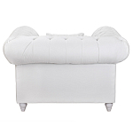 Кресло низкое с мягкой обивкой из велюра на 4-х ножках из массива березы Sophie Armchair white варинант исполнения - 3 | Loft Concept в Ростове-на-Дону