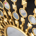 Зеркало-солнце в раме из металла с золотыми с лучами Rays of Peace варинант исполнения - 2 | Loft Concept в Ростове-на-Дону