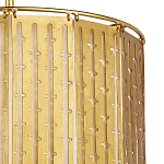 Люстра с золотым фактурным каркасом и тканевым абажуром Lustery Gold варинант исполнения - 1 | Loft Concept в Ростове-на-Дону