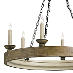 Люстра в форме кольца на 3-х черных цепях Glitter City Lights варинант исполнения - 1 | Loft Concept в Ростове-на-Дону