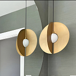 Подвесной светильник в форме золотых дисков Minimalist Lighting Fixture варинант исполнения - 2 | Loft Concept в Ростове-на-Дону