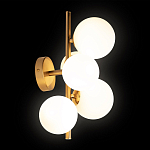 Бра с золотым основанием и 5-ю белыми шарообразными плафонами Bubble варинант исполнения - 3 | Loft Concept в Ростове-на-Дону