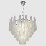 Люстра с подвесками из рифленного стекла в форме капель Textured Glass Chandelier варинант исполнения - 3 | Loft Concept в Ростове-на-Дону