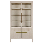 Витрина Primo со стеклянными фасадами и буфетом шпон Светлый дуб варинант исполнения - 1 | Loft Concept в Ростове-на-Дону