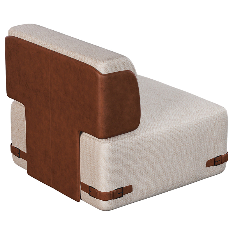 Кресло Richmond без подлокотников Молочный Коричневый в Ростове-на-Дону | Loft Concept 