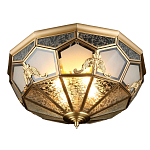 Люстра потолочная Leoni в витражной технике варинант исполнения - 1 | Loft Concept в Ростове-на-Дону