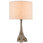 Настольная лампа с корпусом в виде дерева Gray Concrete Trunk варинант исполнения - 3 | Loft Concept в Ростове-на-Дону