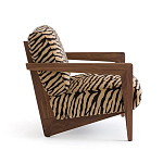 Кресло с обивкой из шенилла с тигровым принтом Tiger Chair варинант исполнения - 2 | Loft Concept в Ростове-на-Дону