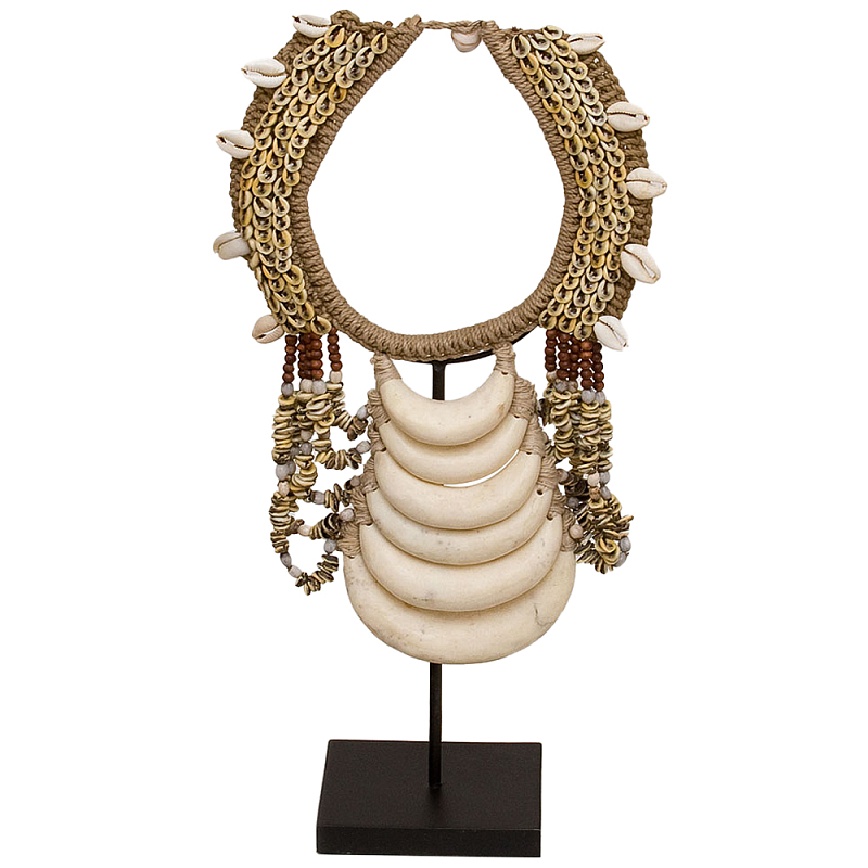      Ethnic Beige Shells Necklace    -- | Loft Concept 