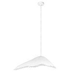 Подвесной светильник с асимметричным волнообразным абажуром и фактурной бахромой по краю Tactile Line варинант исполнения - 2 | Loft Concept в Ростове-на-Дону