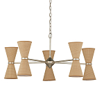 Люстра серебряного цвета с тканевыми абажурами Loft Rope Light варинант исполнения - 2 | Loft Concept в Ростове-на-Дону