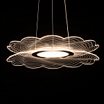 Люстра с прозрачным волнистым плафоном в форме цветка Ethereal Bloom варинант исполнения - 5 | Loft Concept в Ростове-на-Дону