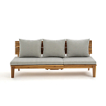 Садовый диван-трансофрмер Kate серый варинант исполнения - 5 | Loft Concept в Ростове-на-Дону