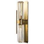 Бра с двумя хрустальными цилиндрическими плафонами Glass TUBE варинант исполнения - 1 | Loft Concept в Ростове-на-Дону