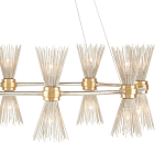 Люстра круглая с фактурными абажурами из тонких металлических палочек Wild Thorns варинант исполнения - 1 | Loft Concept в Ростове-на-Дону