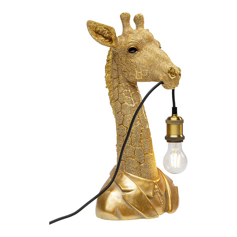 Настольная лампа в детскую Жираф в золотом костюме Золотой в Ростове-на-Дону | Loft Concept 