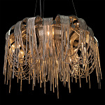 Люстра подвесная круглая с изогнутыми металлическими дугами и ниспадающими цепочками 65 см Atlantis Chain варинант исполнения - 17 | Loft Concept в Ростове-на-Дону