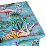 Комод с росписью Розовый фламинго L.XV CHEST OF DRAWERS Flowers with Flamingo варинант исполнения - 4 | Loft Concept в Ростове-на-Дону