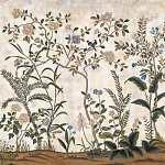 Обои ручная роспись Siam White Metal варинант исполнения - 1 | Loft Concept в Ростове-на-Дону