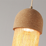 Подвесной светильник натуральная пробка с бахромой Natural Cork варинант исполнения - 3 | Loft Concept в Ростове-на-Дону