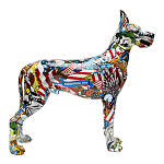 Статуэтка Graffiti Great Dane Поп-Арт варинант исполнения - 2 | Loft Concept в Ростове-на-Дону