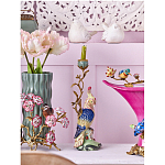 Подсвечник в образе попугая из фарфора с бронзовыми элементами Eden Garden варинант исполнения - 2 | Loft Concept в Ростове-на-Дону