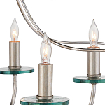 Люстра серебряного цвета с изогнутыми элементами каркаса Twisted Iron Chandelier варинант исполнения - 2 | Loft Concept в Ростове-на-Дону