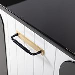 Черно-белый распашной комод Accordo варинант исполнения - 4 | Loft Concept в Ростове-на-Дону