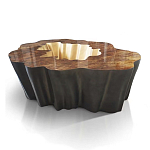 Кофейный стол Burl Exotic tree Coffee Table Black варинант исполнения - 1 | Loft Concept в Ростове-на-Дону