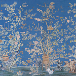 Обои ручная роспись Houghton Canton Blue варинант исполнения - 1 | Loft Concept в Ростове-на-Дону