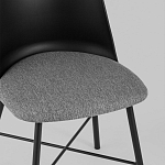 Стул из прочного пластика на металлическом основании Anora Black варинант исполнения - 7 | Loft Concept в Ростове-на-Дону