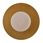 Бра круглое с плафоном из натурального камня на латунном основании Cryptocrystalline Stone варинант исполнения - 3 | Loft Concept в Ростове-на-Дону