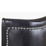 Кресло из натуральной кожи на 4-х деревянных ножках из массива бука Daniel Leather Armchair black варинант исполнения - 5 | Loft Concept в Ростове-на-Дону