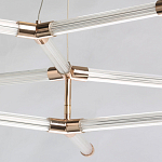 Люстра с геометрической конструкцией из вытянутых цилиндрических плафонов Hex Scaffold  варинант исполнения - 5 | Loft Concept в Ростове-на-Дону