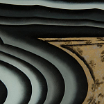 Дизайнерский комод с 4-мя дверцами в черно-золотых тонах Calista варинант исполнения - 1 | Loft Concept в Ростове-на-Дону