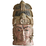 Арт-объект на стену Маска из массива акации Acacia Mask варинант исполнения - 5 | Loft Concept в Ростове-на-Дону