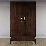 Платяной шкаф Elsa Dreams Walnut с 2-мя фасадами варинант исполнения - 3 | Loft Concept в Ростове-на-Дону