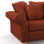 Мебельная ткань Шенилл терракотовый цвет 138 см T4-44 варинант исполнения - 5 | Loft Concept в Ростове-на-Дону