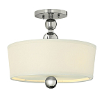 Потолочный светильник с белым цилиндрическим плафоном и шарообразными деталями Hinkley варинант исполнения - 1 | Loft Concept в Ростове-на-Дону