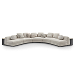 Большой угловой Диван California трансформер с приставными деревянными модулями   варинант исполнения - 1 | Loft Concept в Ростове-на-Дону