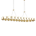 Люстра овальная с круглыми светодиодными источниками света Maxine Light варинант исполнения - 2 | Loft Concept в Ростове-на-Дону