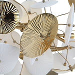 Люстра с белыми и золотистыми цветами Dahlia Flowers Lamp варинант исполнения - 5 | Loft Concept в Ростове-на-Дону