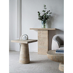 Столик приставной с квадратной столешницей Textured Cream Table варинант исполнения - 7 | Loft Concept в Ростове-на-Дону