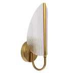 Бра с изогнутым рельефным плафоном Textured Glass варинант исполнения - 1 | Loft Concept в Ростове-на-Дону