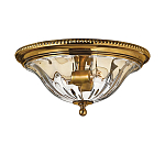 Потолочный светильник цвета латунь с прозрачным плафоном в форме чаши Hinkley варинант исполнения - 1 | Loft Concept в Ростове-на-Дону