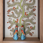 Обои с вышивкой ручной работы Fyodor Original colourway on linen варинант исполнения - 1 | Loft Concept в Ростове-на-Дону