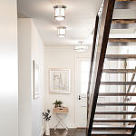 Потолочный светильник для ванных комнат со стеклянным плафоном и одной лампой Hinkley варинант исполнения - 5 | Loft Concept в Ростове-на-Дону