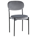 Стул с круглым сиденьем на металлическом основании ALFIE CHAIR Grey варинант исполнения - 1 | Loft Concept в Ростове-на-Дону