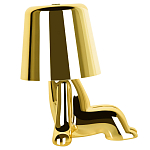 Настольная лампа фигурная цвета золото с гладким абажуром Высота 16 см Sophia варинант исполнения - 4 | Loft Concept в Ростове-на-Дону