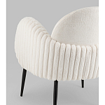 Полукресло Wave Stripes букле белый варинант исполнения - 3 | Loft Concept в Ростове-на-Дону